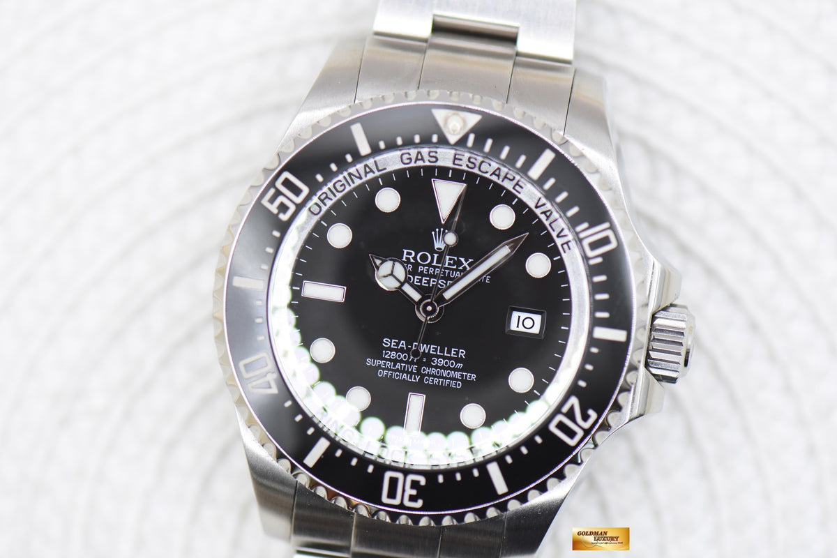 [SOLD] ROLEX OYSTER DEEPSEA 44mm MARK II STEEL IN BRACELET BLACK DIAL 116660 (MINT)