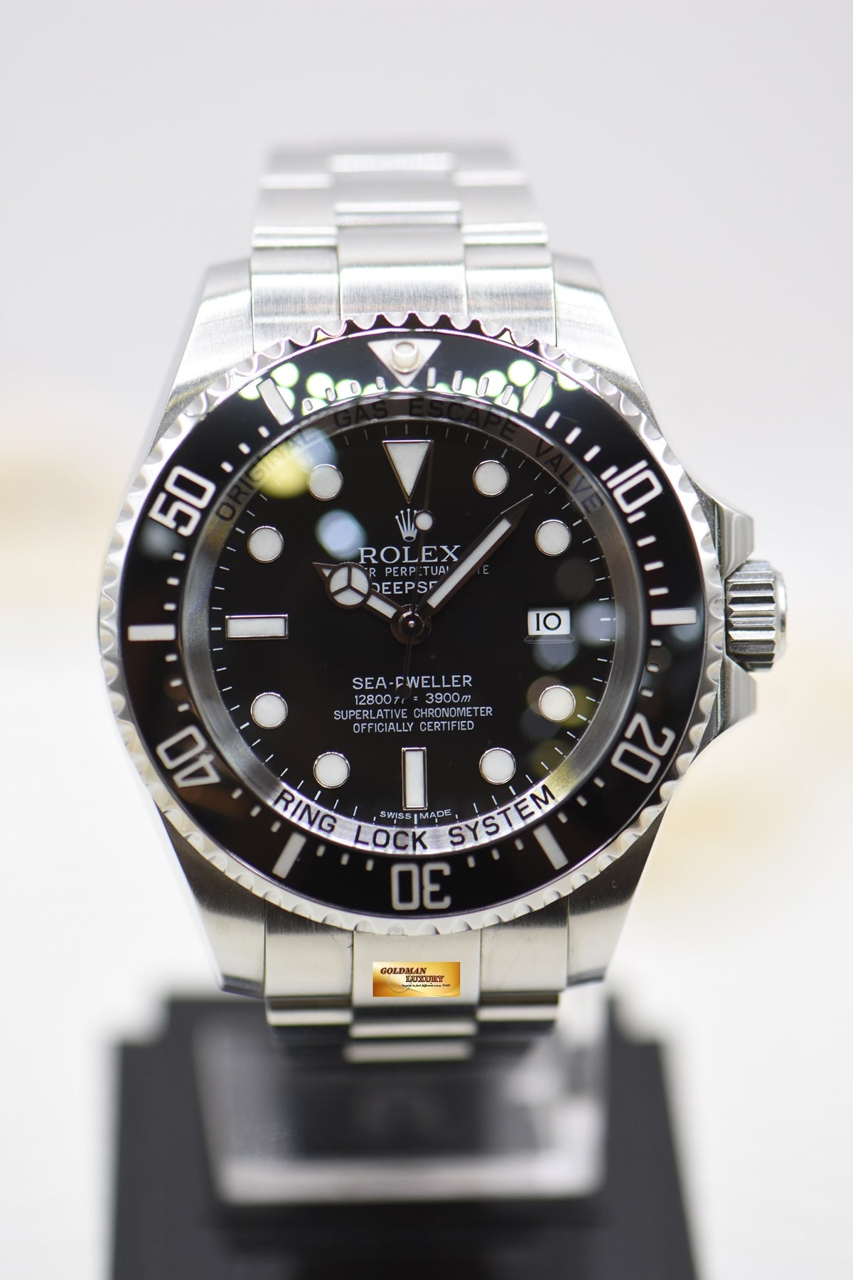 [SOLD] ROLEX OYSTER DEEPSEA 44mm MARK II STEEL IN BRACELET BLACK DIAL 116660 (MINT)