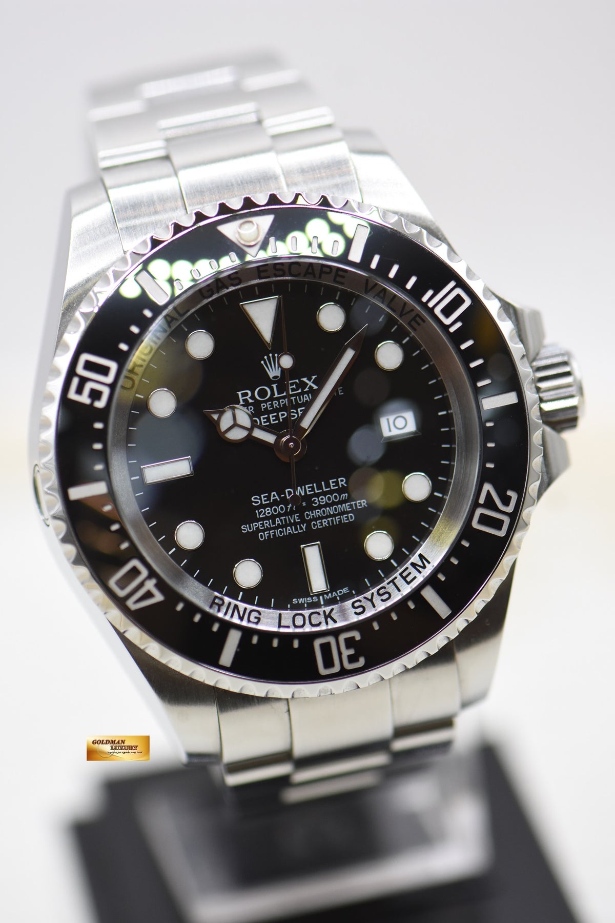 [SOLD] ROLEX OYSTER DEEPSEA 44mm MARK II STEEL IN BRACELET BLACK DIAL 116660 (MINT)