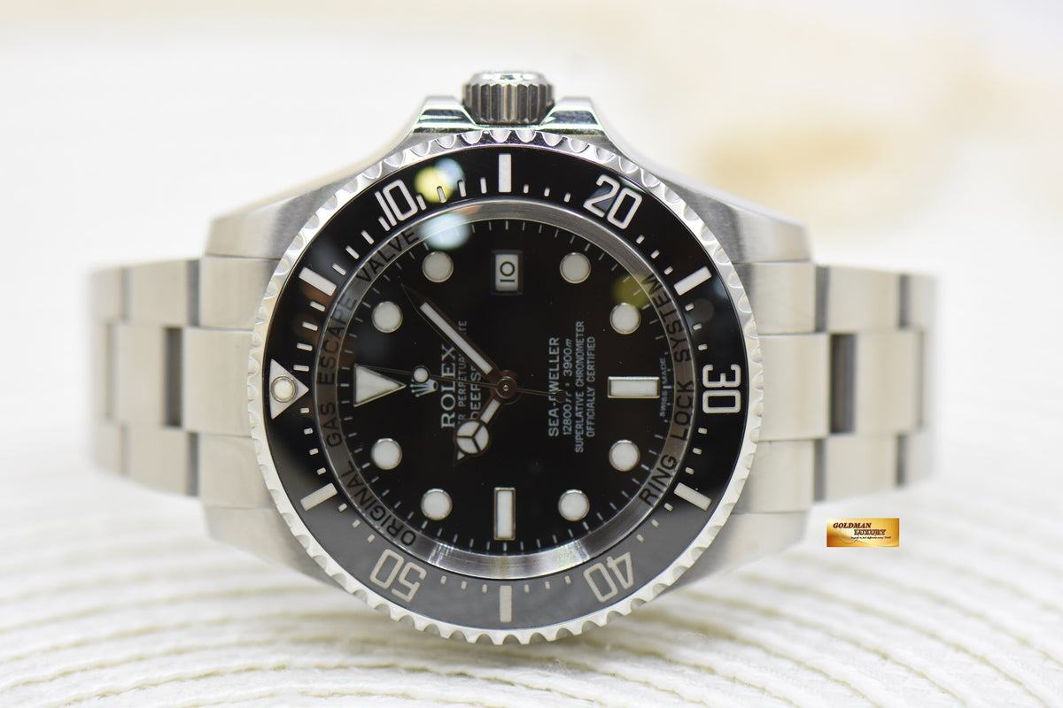 [SOLD] ROLEX OYSTER DEEPSEA 44mm MARK II STEEL IN BRACELET BLACK DIAL 116660 (MINT)