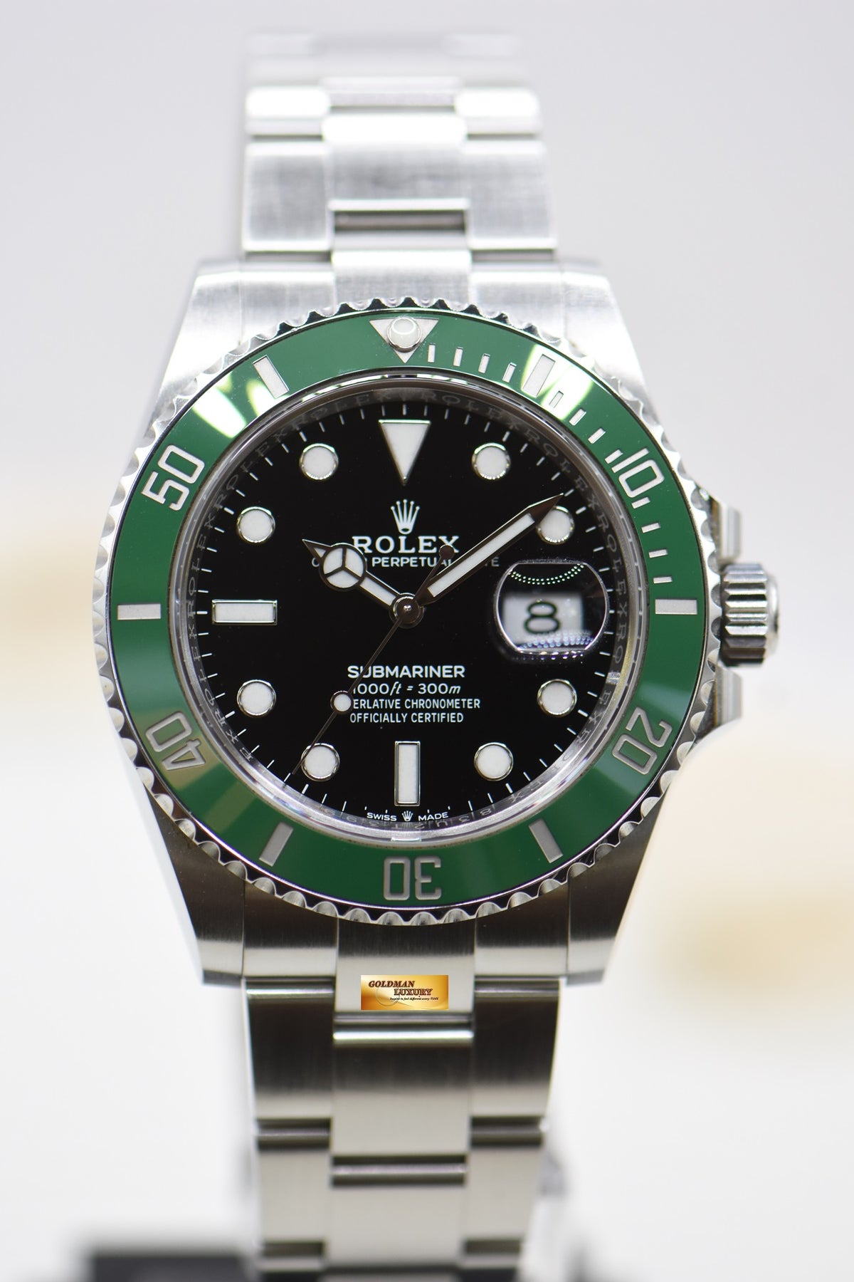[SOLD] ROLEX OYSTER PERPETUAL SUBMARINER “STARBUCKS” 41mm STEEL IN BRACELET CERAMIC GREEN BEZEL 126610LV (MINT-UNPOLISHED)