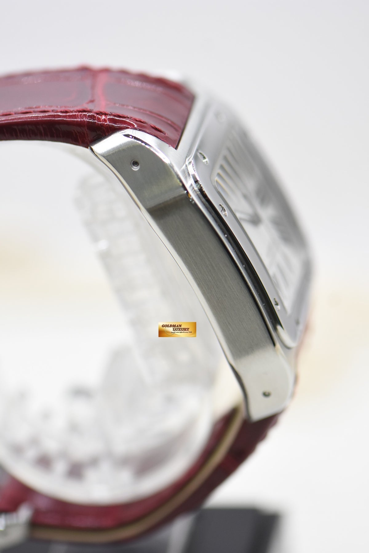 [SOLD] CARTIER SANTOS 100XL STEEL IN LEATHER STRAP AUTOMATIC W20073X8 (MINT)