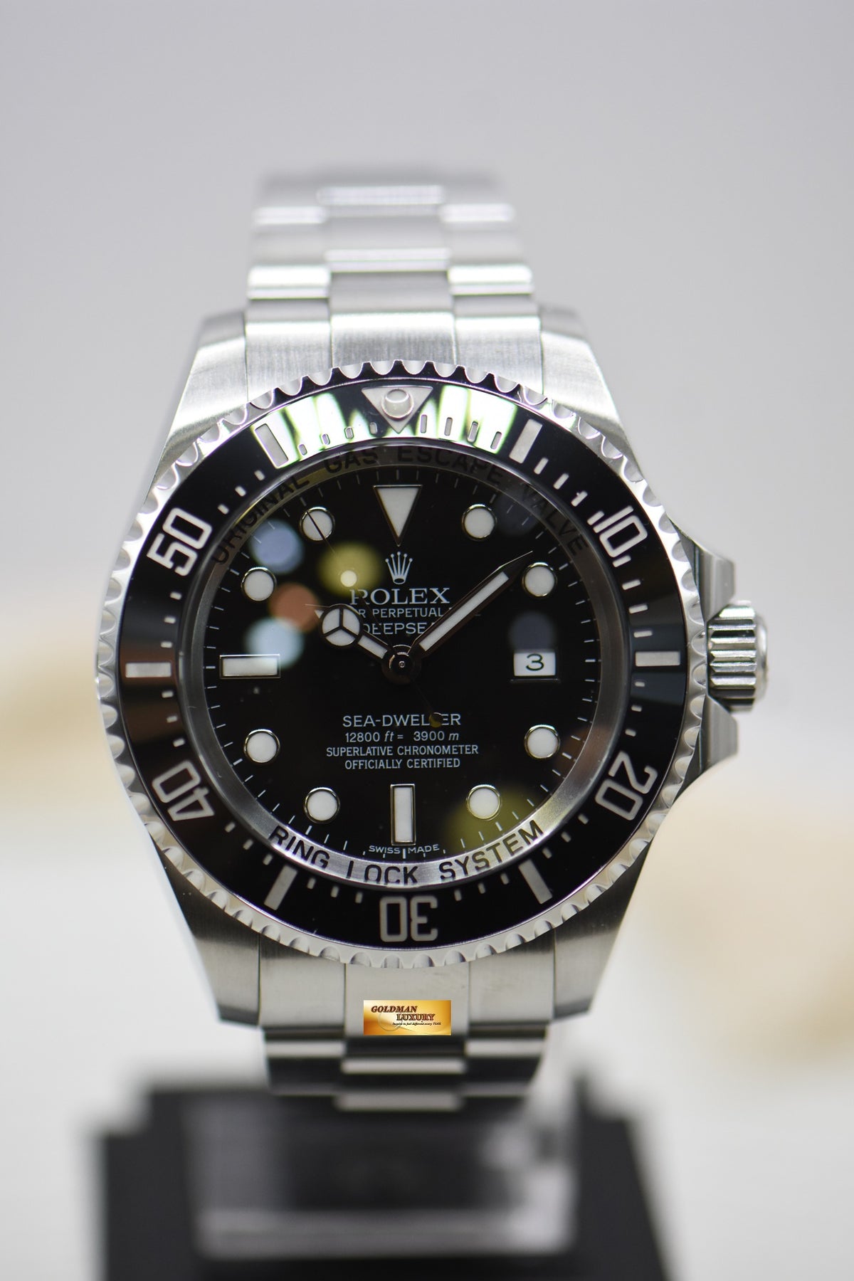 [SOLD] ROLEX OYSTER DEEPSEA 44mm MARK II STEEL IN BRACELET BLACK DIAL 116660 (MINT)