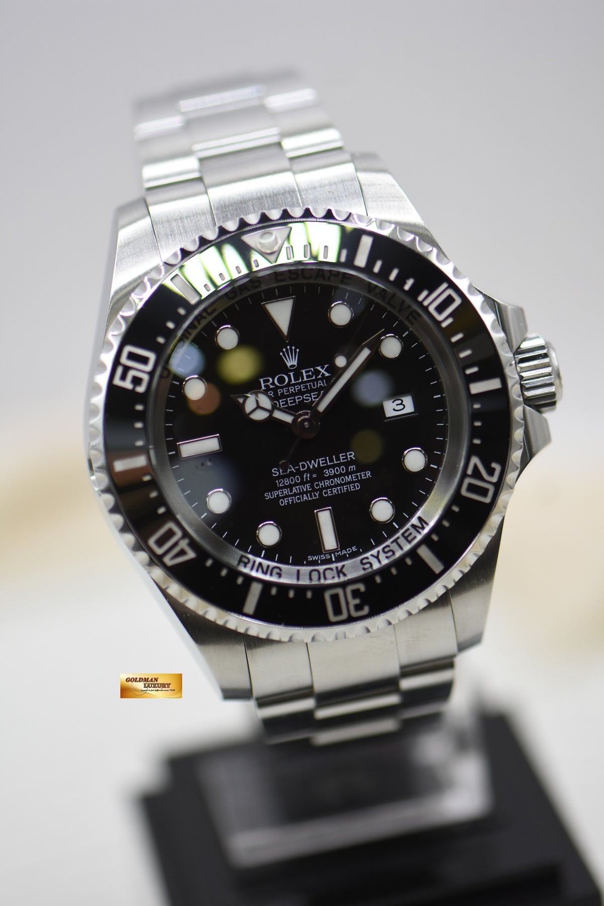 [SOLD] ROLEX OYSTER DEEPSEA 44mm MARK II STEEL IN BRACELET BLACK DIAL 116660 (MINT)