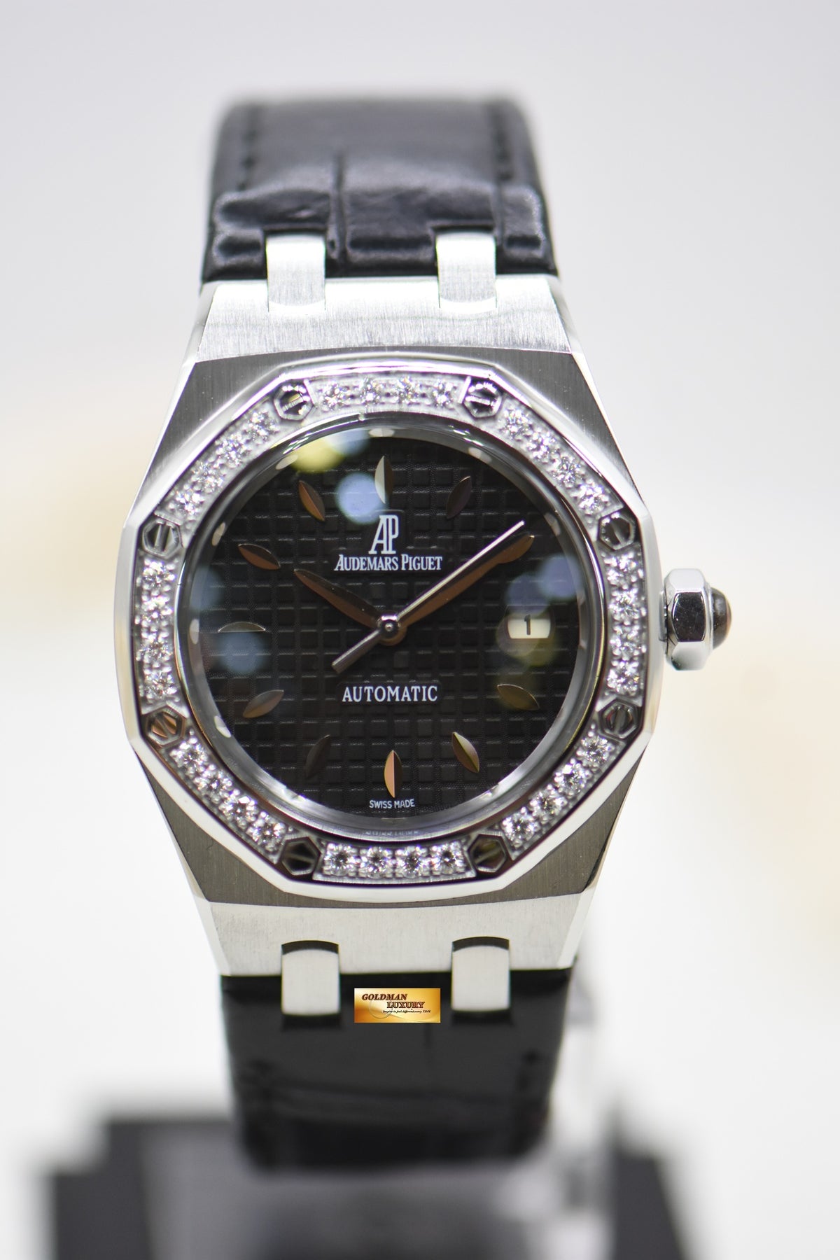 [SOLD] AUDEMARS PIGUET ROYAL OAK LADIES 33mm STEEL ORIGINAL DIAMOND BEZEL AUTOMATIC 77321ST (MINT)