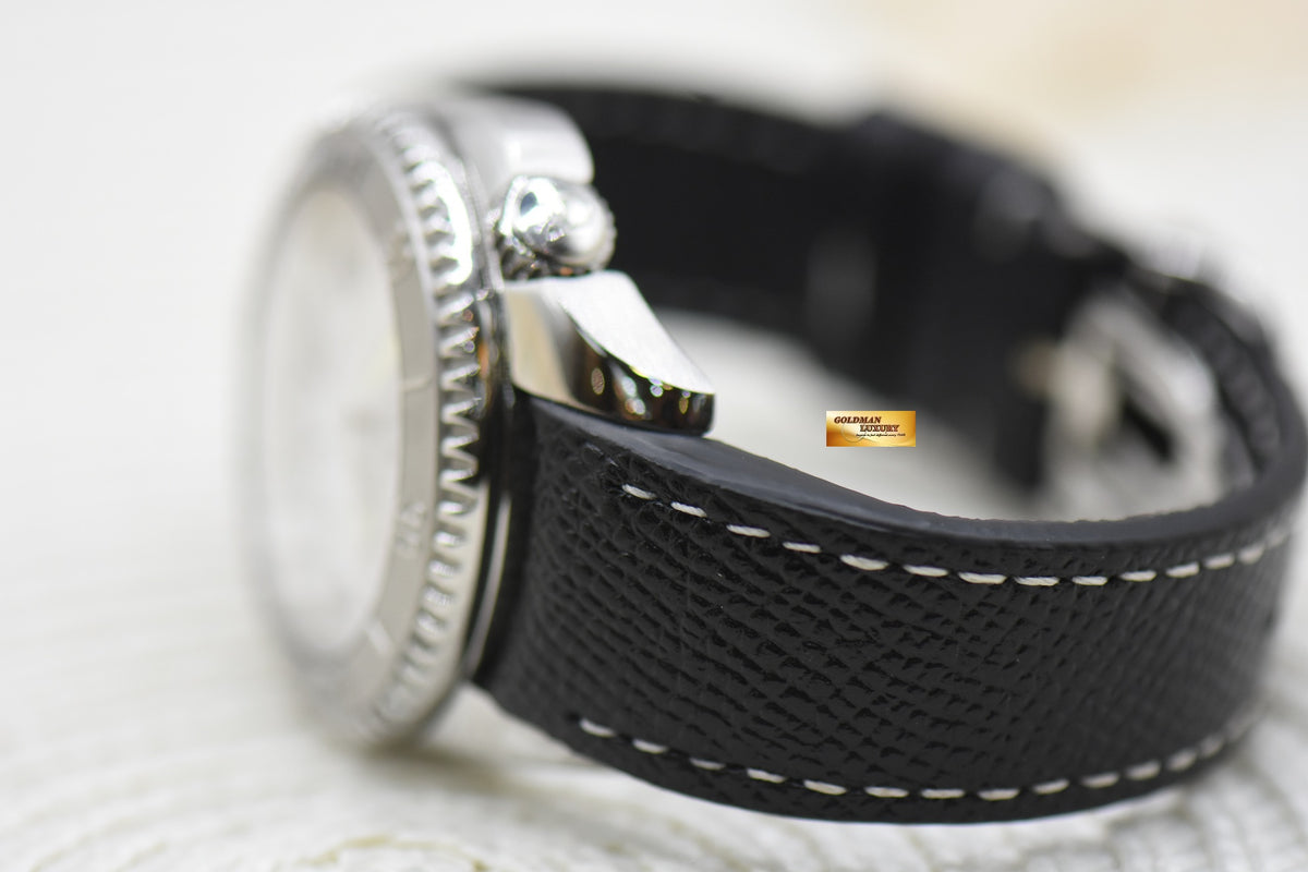 [SOLD] GIRARD PERREGAUX SEA HAWK II 40mm POWER RESERVE STEEL IN LEATHER STRAP WHITE 4992 (MINT)