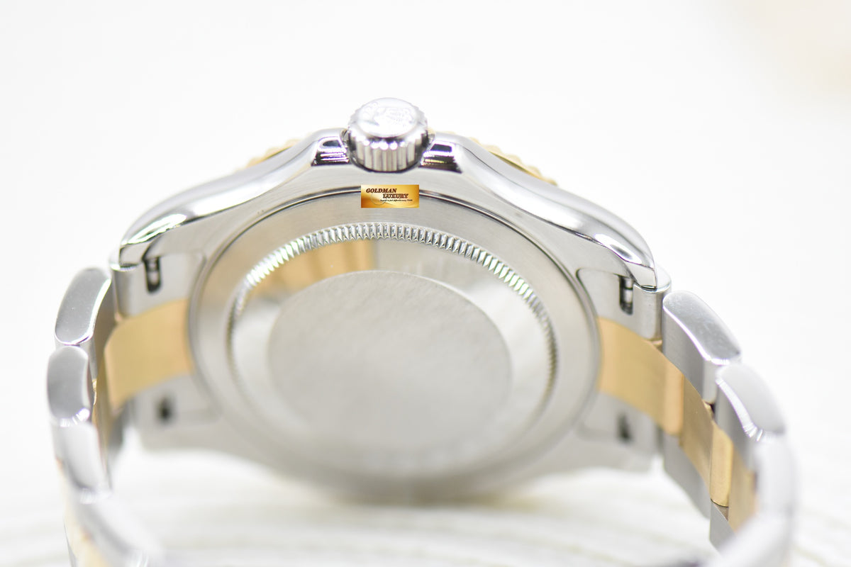 [SOLD] ROLEX OYSTER PERPETUAL YACHT-MASTER HALF-GOLD 40mm BLUE AUTOMATIC 16623 (MINT)