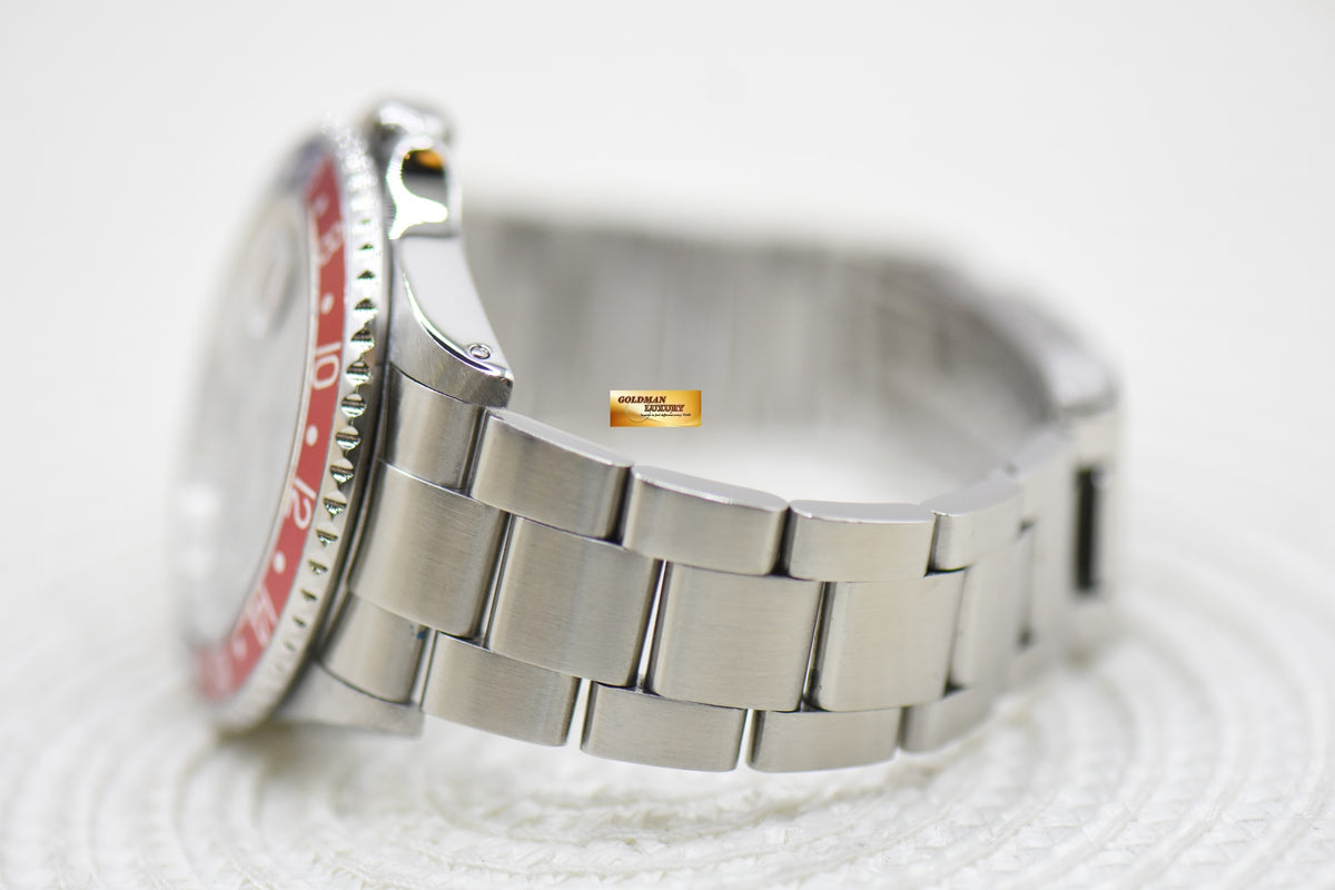 [SOLD] ROLEX OYSTER PERPETUAL GMT-MASTER II 40mm RED/BLUE PEPSI BEZEL STEEL OYSTER BRACELET 16710 (MINT)