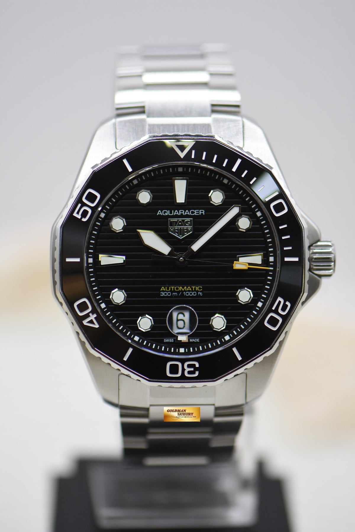 [SOLD] TAG HEUER AQUARACER PROFESSIONAL 300m 43mm STEEL BRACELET AUTOMATIC WBP201A (LNIB)