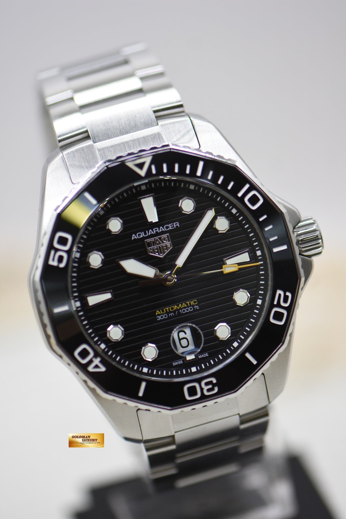 [SOLD] TAG HEUER AQUARACER PROFESSIONAL 300m 43mm STEEL BRACELET AUTOMATIC WBP201A (LNIB)