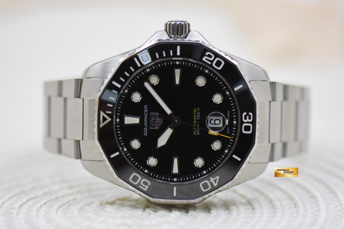 [SOLD] TAG HEUER AQUARACER PROFESSIONAL 300m 43mm STEEL BRACELET AUTOMATIC WBP201A (LNIB)