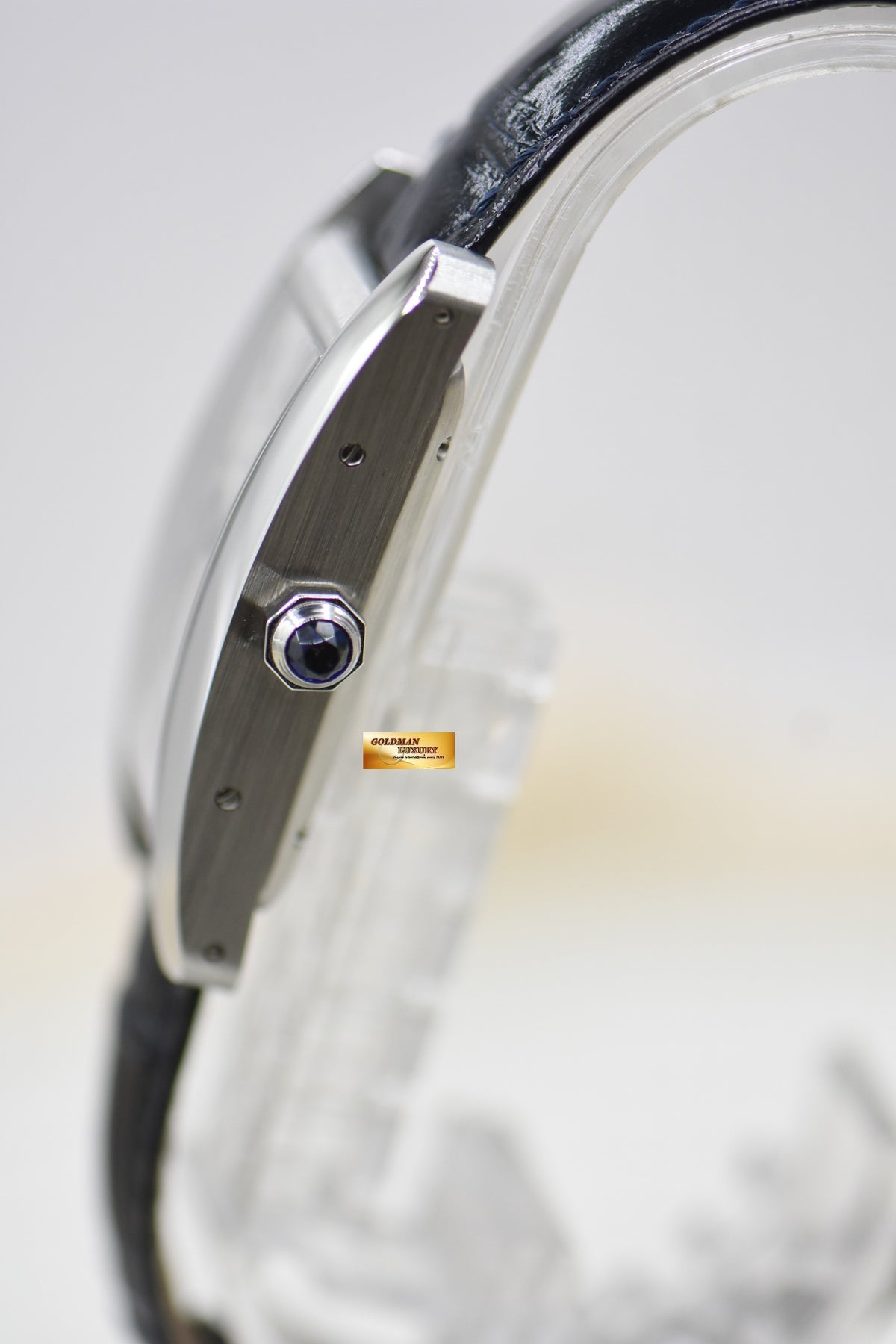 [SOLD] CARTIER TANK AMERICAINE STEEL IN LEATHER AUTOMATIC WSTA0017 (MINT)