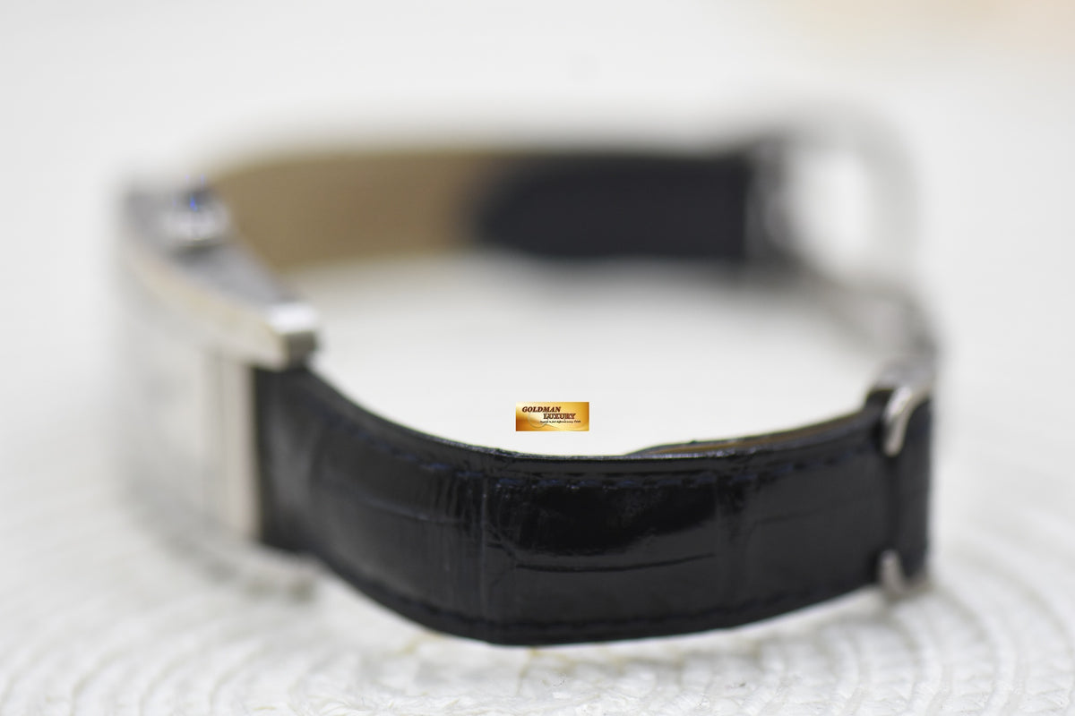 [SOLD] CARTIER TANK AMERICAINE STEEL IN LEATHER AUTOMATIC WSTA0017 (MINT)