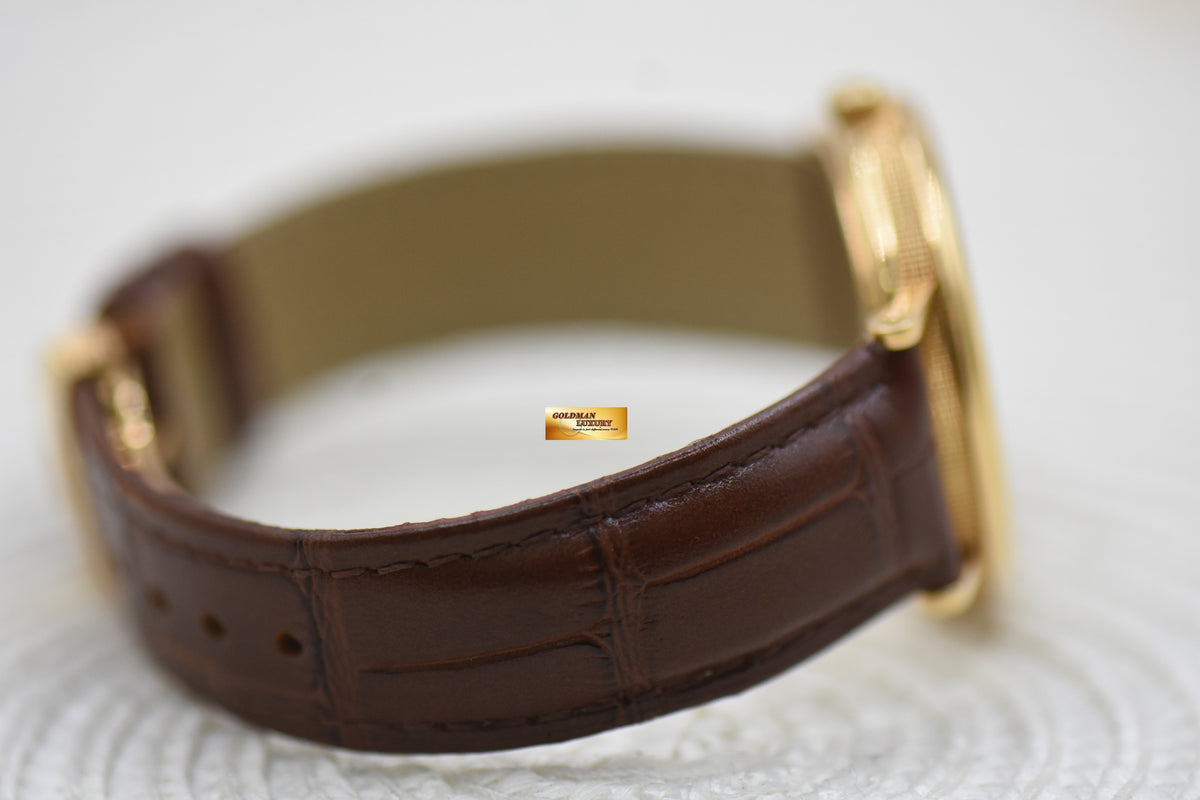 [SOLD] BREGUET CLASSIQUE POWER RESERVE MOONPHASE 36mm YELLOW GOLD IN LEATHER STRAP AUTOMATIC 3130BA (MINT)