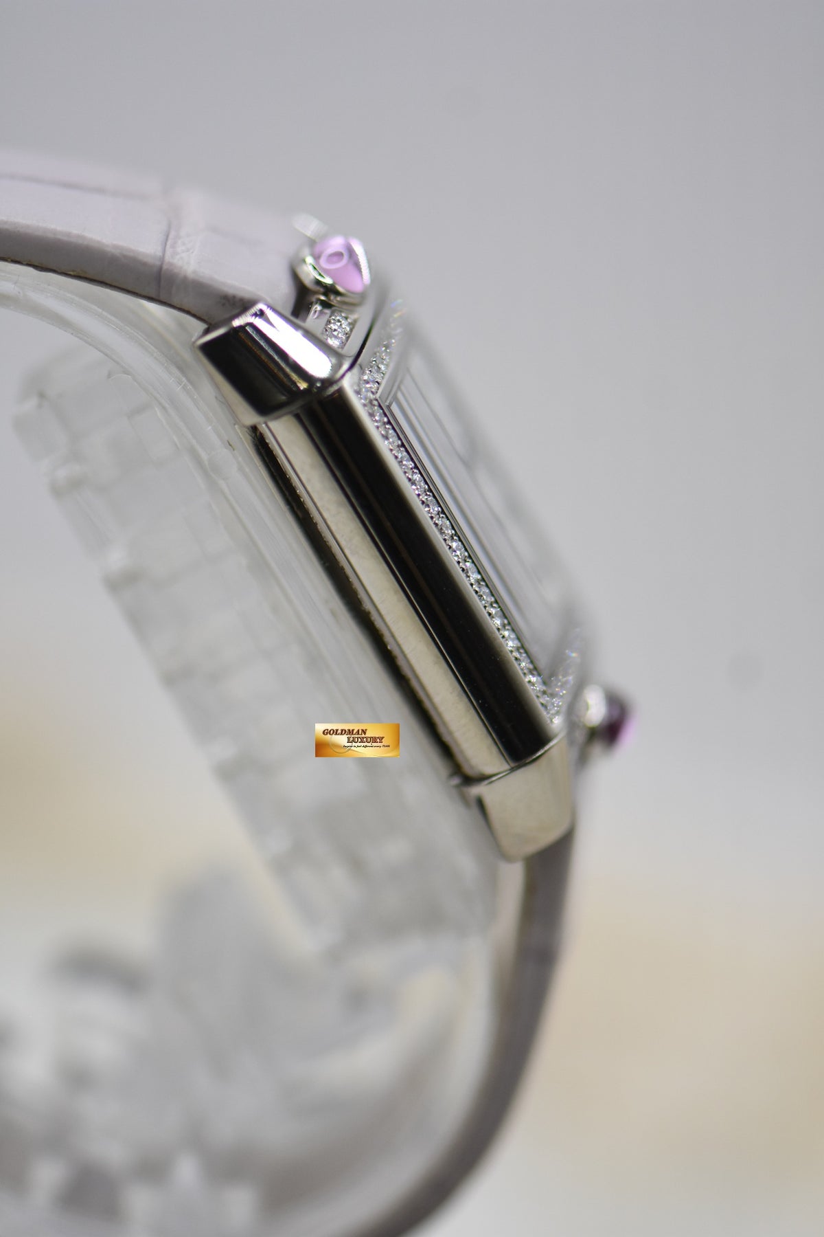 [SOLD] JLC REVERSO JOAILLERIE CABOCHONS LADIES 18K WHITE GOLD DIAMONDS MANUAL WINDING Q2623402 (MINT)