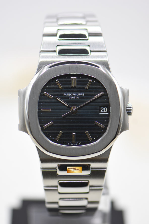 [SOLD] PATEK PHILIPPE NAUTILUS 37mm STEEL IN BRACELET BLUE 3800/1A (MINT)
