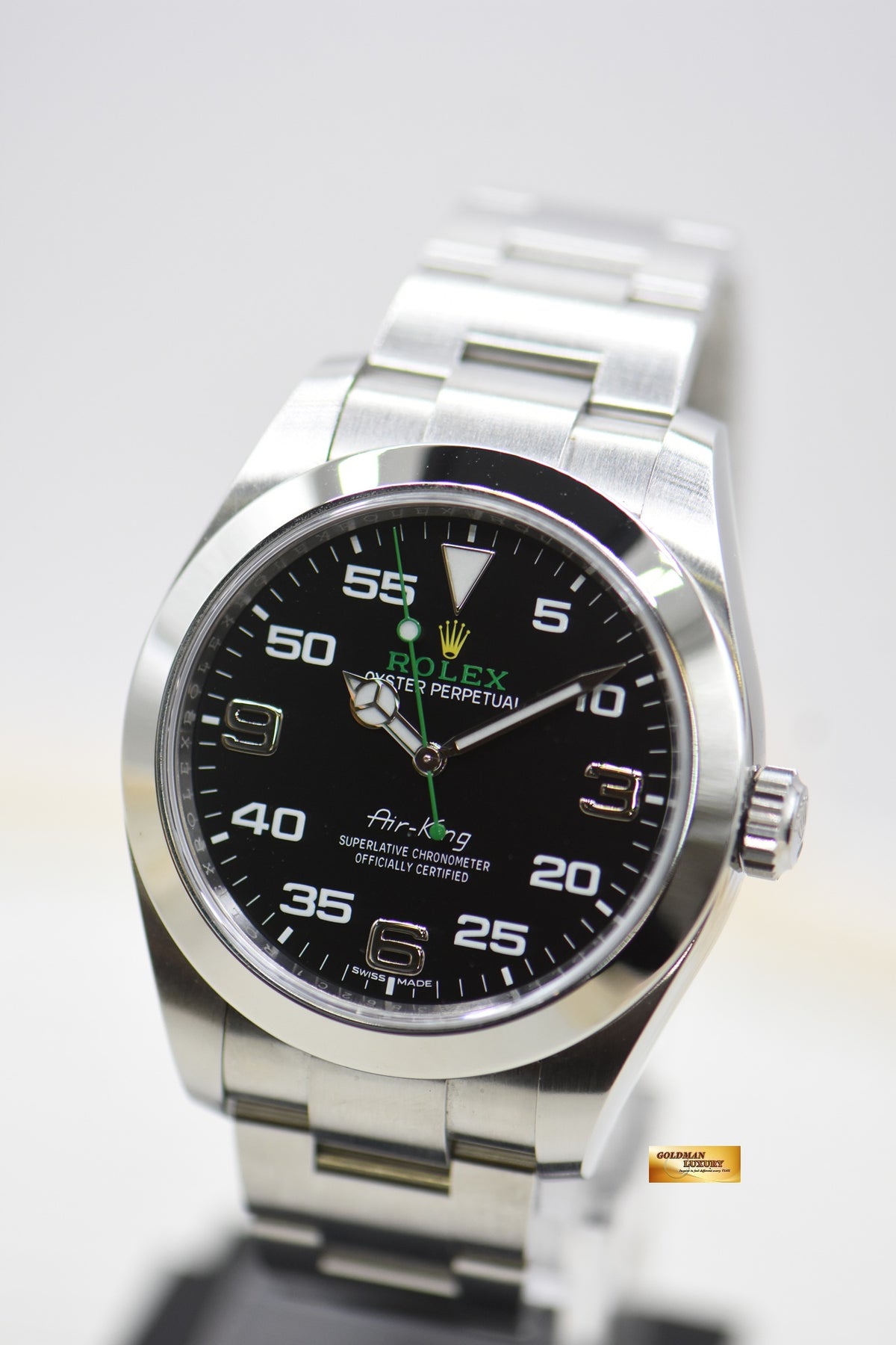 [SOLD] ROLEX OYSTER PERPETUAL AIR-KING 40mm STEEL IN OYSTER BRACELET 116900 (MINT)