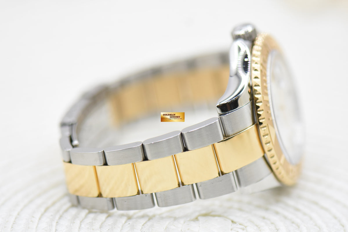[SOLD] ROLEX OYSTER PERPETUAL YACHT-MASTER HALF-GOLD 40mm MOP DIAMOND DIAL AUTOMATIC 16623 (MINT)