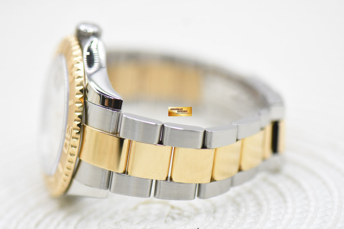 [SOLD] ROLEX OYSTER PERPETUAL YACHT-MASTER HALF-GOLD 40mm MOP DIAMOND DIAL AUTOMATIC 16623 (MINT)