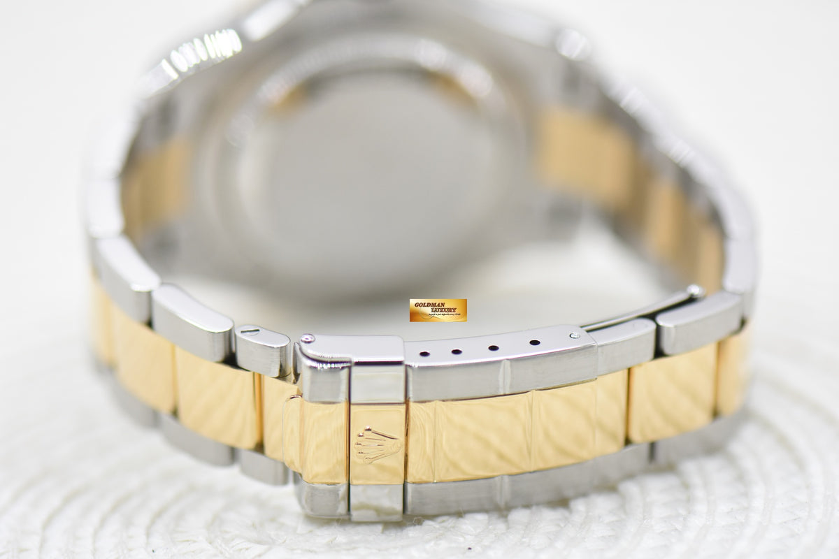 [SOLD] ROLEX OYSTER PERPETUAL YACHT-MASTER HALF-GOLD 40mm MOP DIAMOND DIAL AUTOMATIC 16623 (MINT)