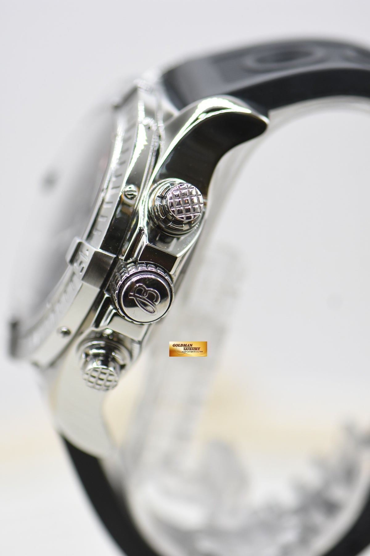 [SOLD] BREITLING SUPER AVENGER CHRONOGRAPH 48mm STEEL IN RUBBER STRAP BLACK A13370 AUTOMATIC (MINT)