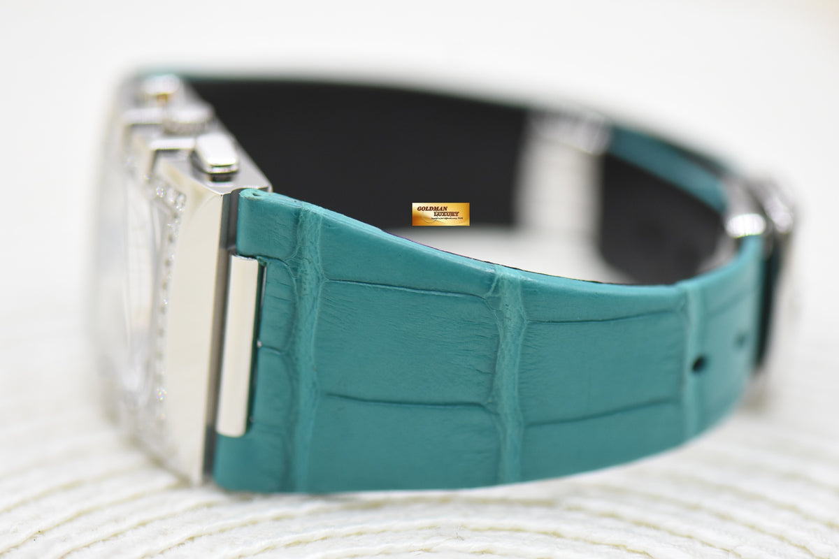 [SOLD] OMEGA CONSTELLATION QUADRA LADIES CHRONOGRAPH MOP DIAMONDS QUARTZ 1847.74.41 (MINT)