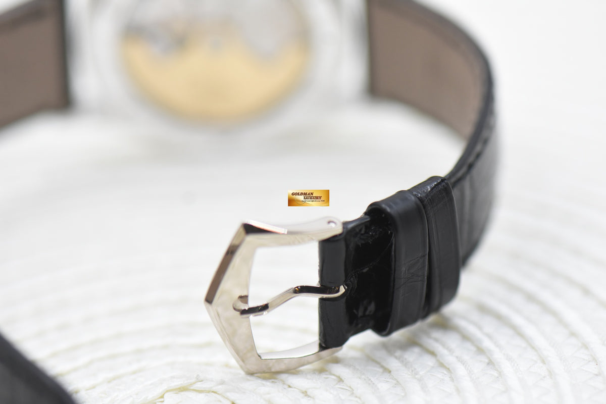 PATEK PHILIPPE CALATRAVA 18K WHITE GOLD 37mm IN LEATHER STRAP AUTOMATIC 5107 (MINT)