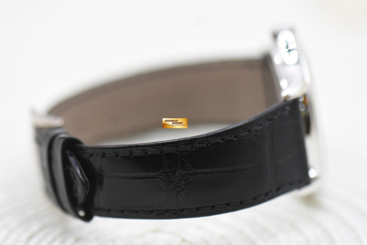 PATEK PHILIPPE CALATRAVA 18K WHITE GOLD 37mm IN LEATHER STRAP AUTOMATIC 5107 (MINT)