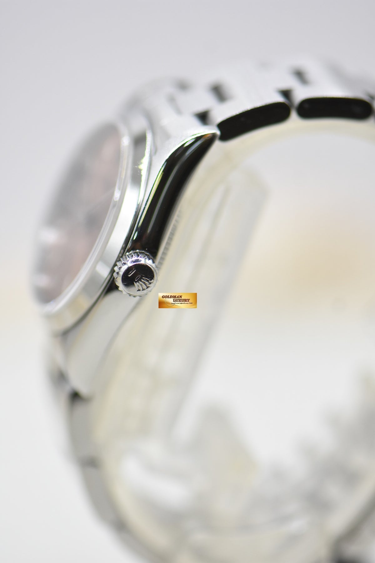 ROLEX OYSTER PERPETUAL 30mm STEEL IN OYSTER BRACELET BRONZE PINK DIAL 67480 (MINT)