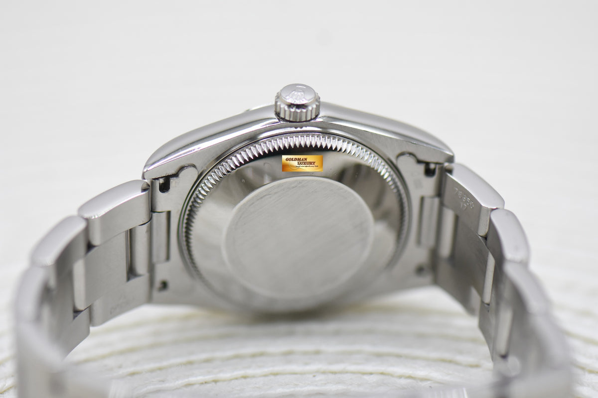 ROLEX OYSTER PERPETUAL 30mm STEEL IN OYSTER BRACELET BRONZE PINK DIAL 67480 (MINT)