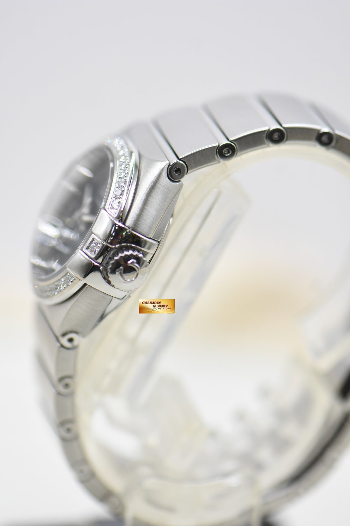 OMEGA CONSTELLATION ORBIS EDITION 27mm STEEL IN BRACELET BLUE DIAMOND DIAL AUTOMATIC (LNIB)