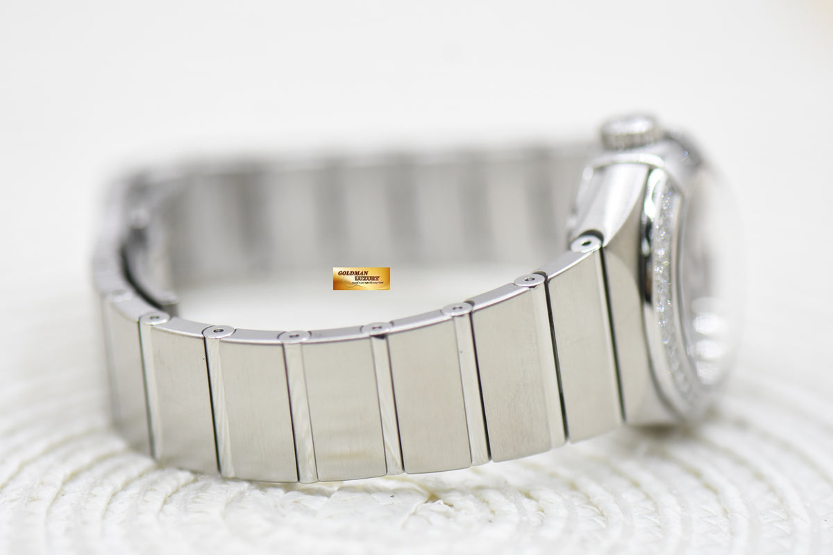 OMEGA CONSTELLATION ORBIS EDITION 27mm STEEL IN BRACELET BLUE DIAMOND DIAL AUTOMATIC (LNIB)