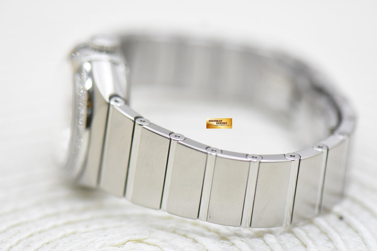 OMEGA CONSTELLATION ORBIS EDITION 27mm STEEL IN BRACELET BLUE DIAMOND DIAL AUTOMATIC (LNIB)