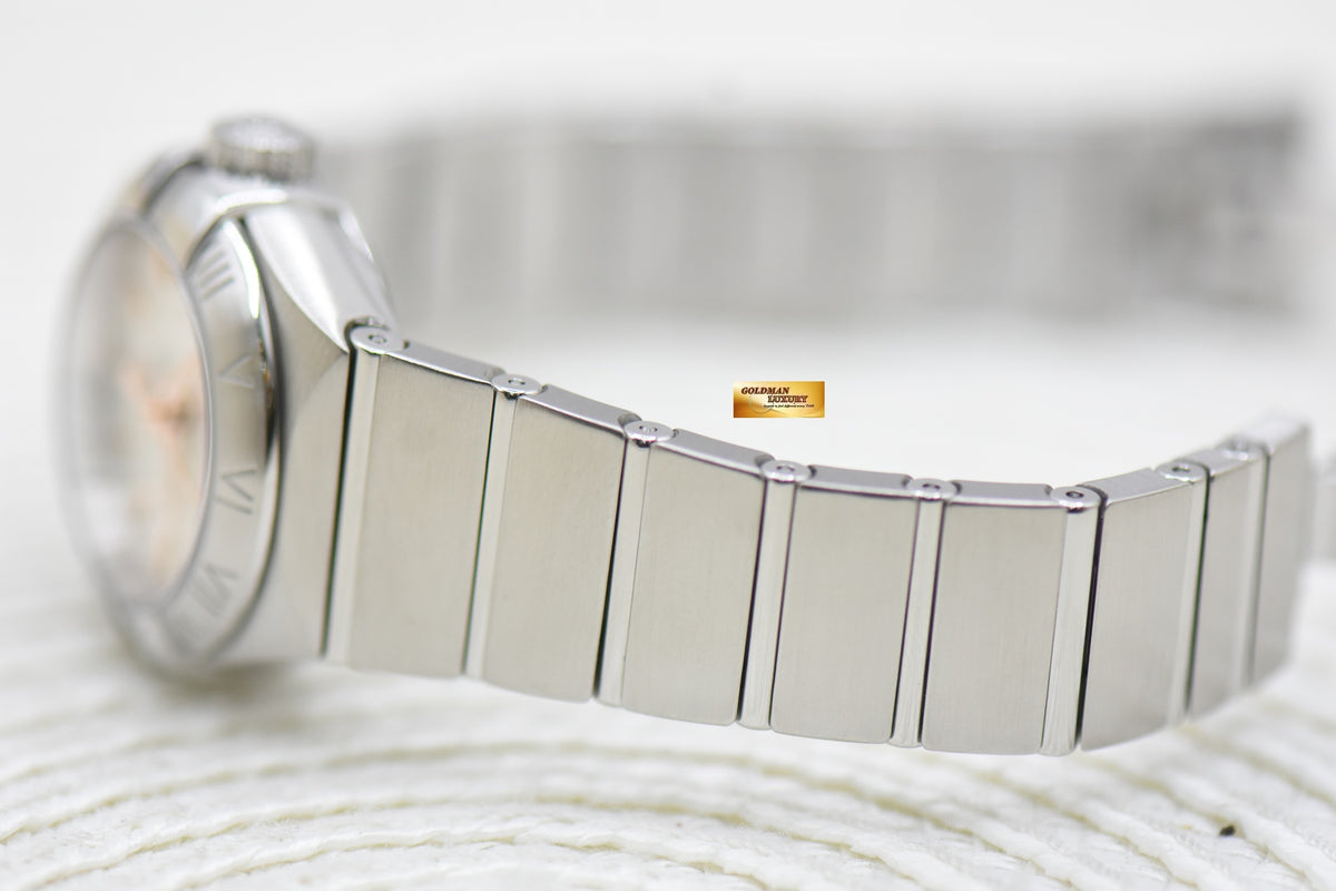 OMEGA CONSTELLATION 27mm STEEL IN BRACELET SILVERY SILK-LIKE DIAL AUTOMATIC (LNIB)