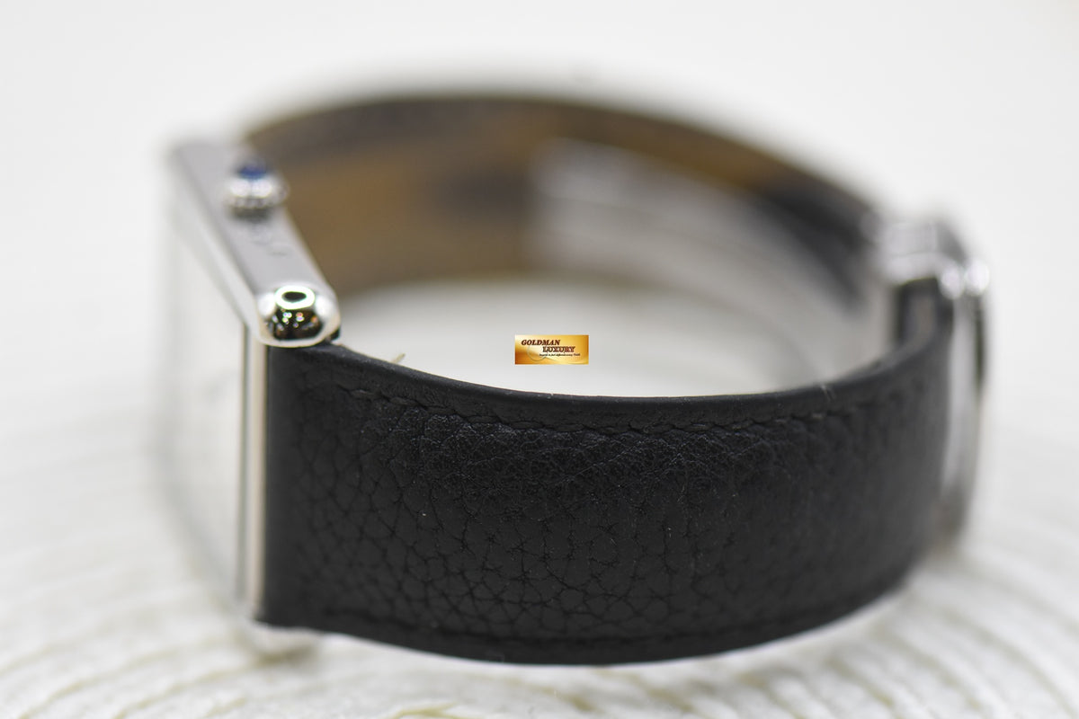 CARTIER TANK SOLO STEEL IN LEATHER QUARTZ WSTA0028 (MINT)