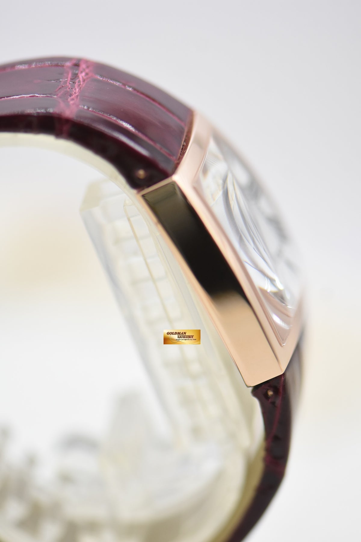 CARTIER LA DONA LADIES ROSE GOLD IN RED LEATHER QUARTZ W6400456 (MINT)