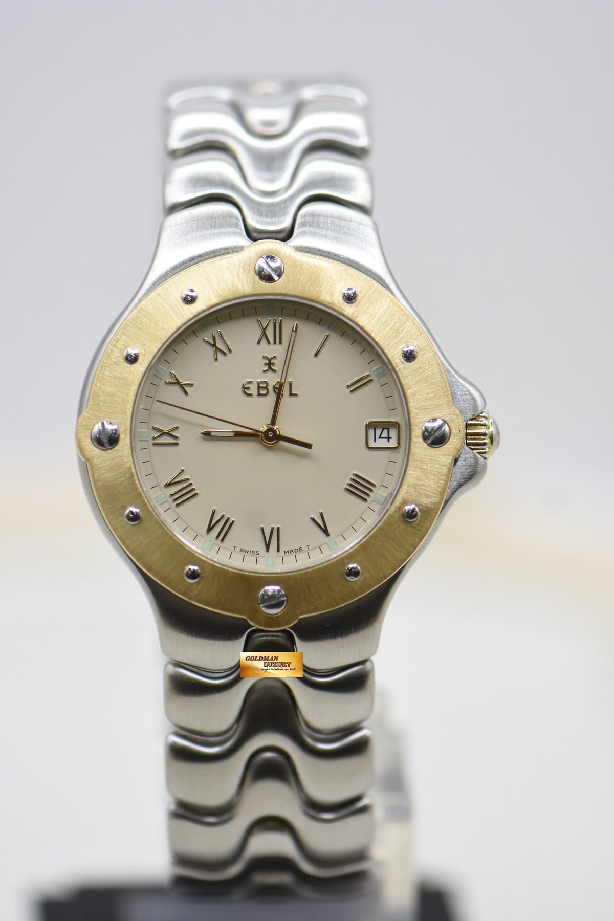 EBEL SPORTWAVE MENS 36mm QUARTZ 6187631 (MINT)