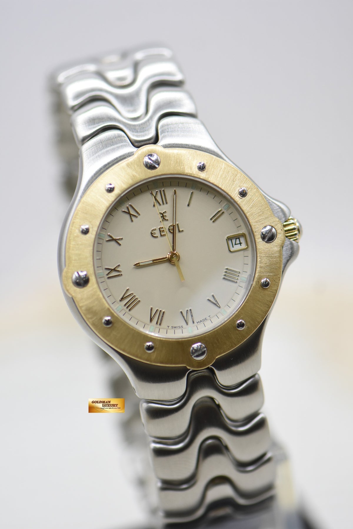 EBEL SPORTWAVE MENS 36mm QUARTZ 6187631 (MINT)