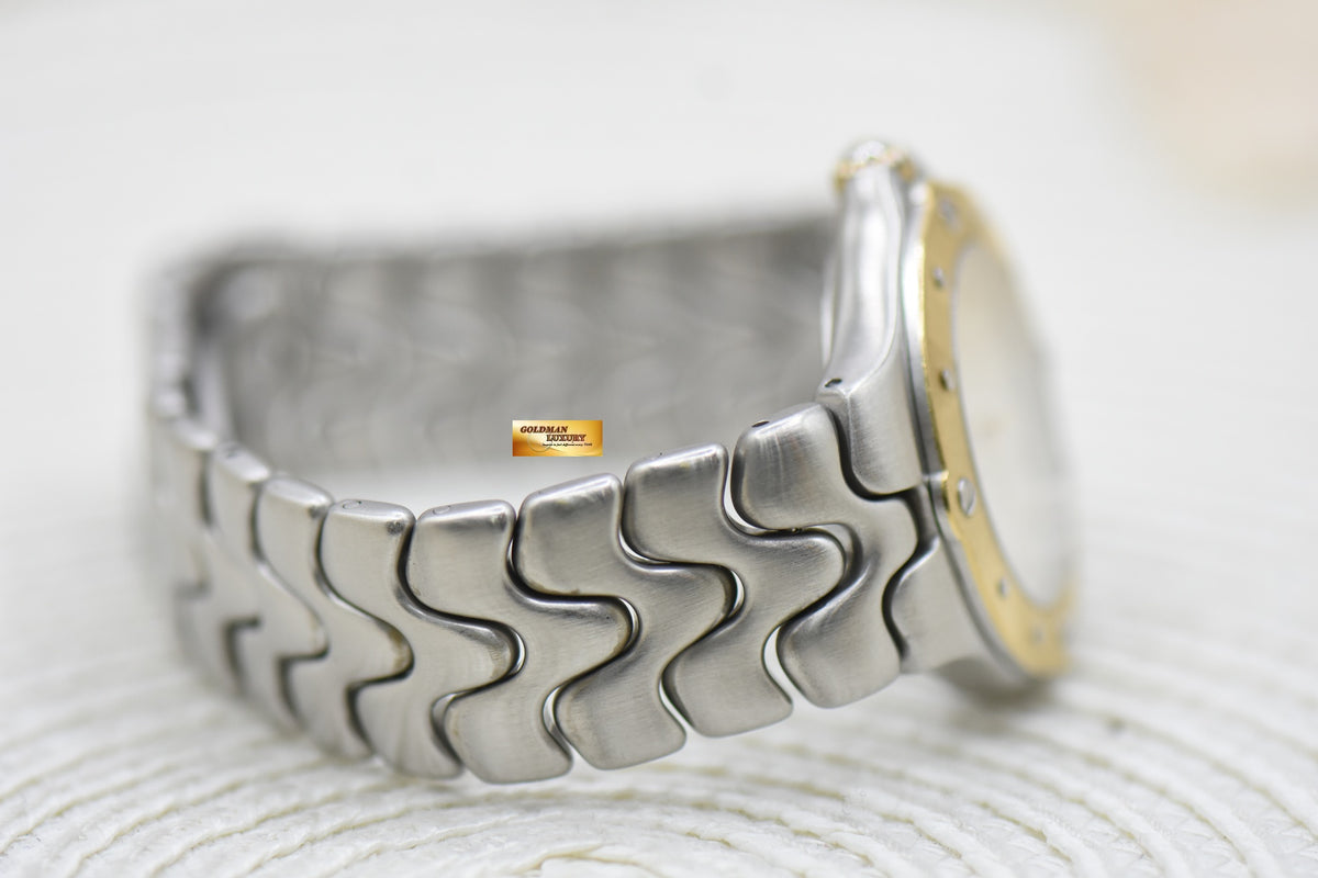 EBEL SPORTWAVE MENS 36mm QUARTZ 6187631 (MINT)