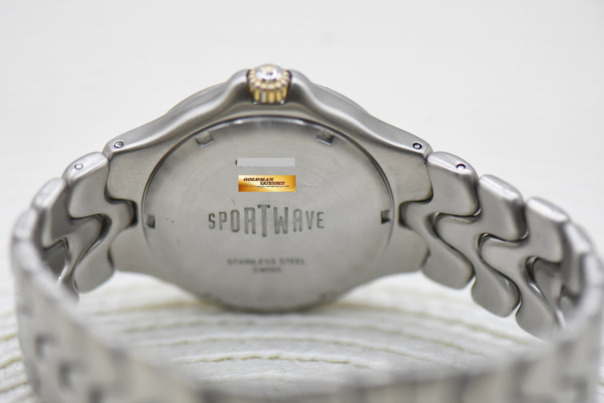 EBEL SPORTWAVE MENS 36mm QUARTZ 6187631 (MINT)