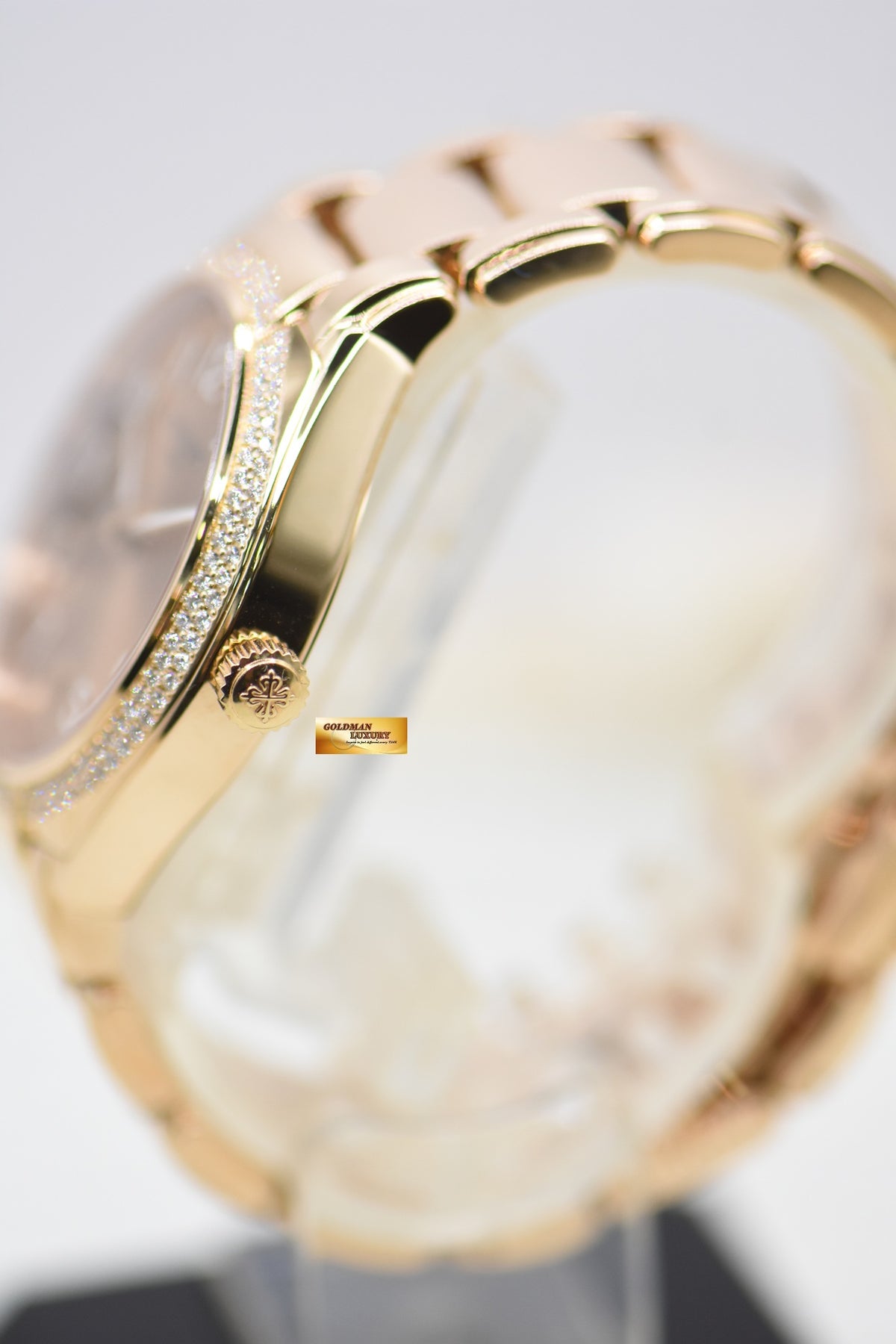 PATEK PHILIPPE LADIES 36mm TWENTY-4 ROSE GOLD ORIGINAL FACTORY DIAMONDS AUTOMATIC 7300/1200R (LNIB)