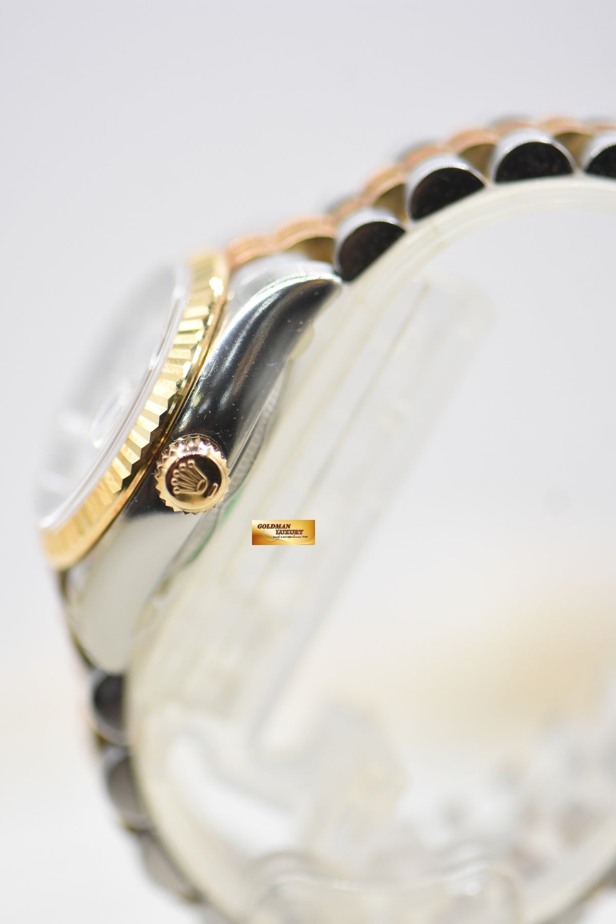 ROLEX OYSTER DATEJUST 26mm HALF GOLD IN JUBILEE BRACELET WHITE DIAL 179173 (NOS)    **With All Stickers Intact**