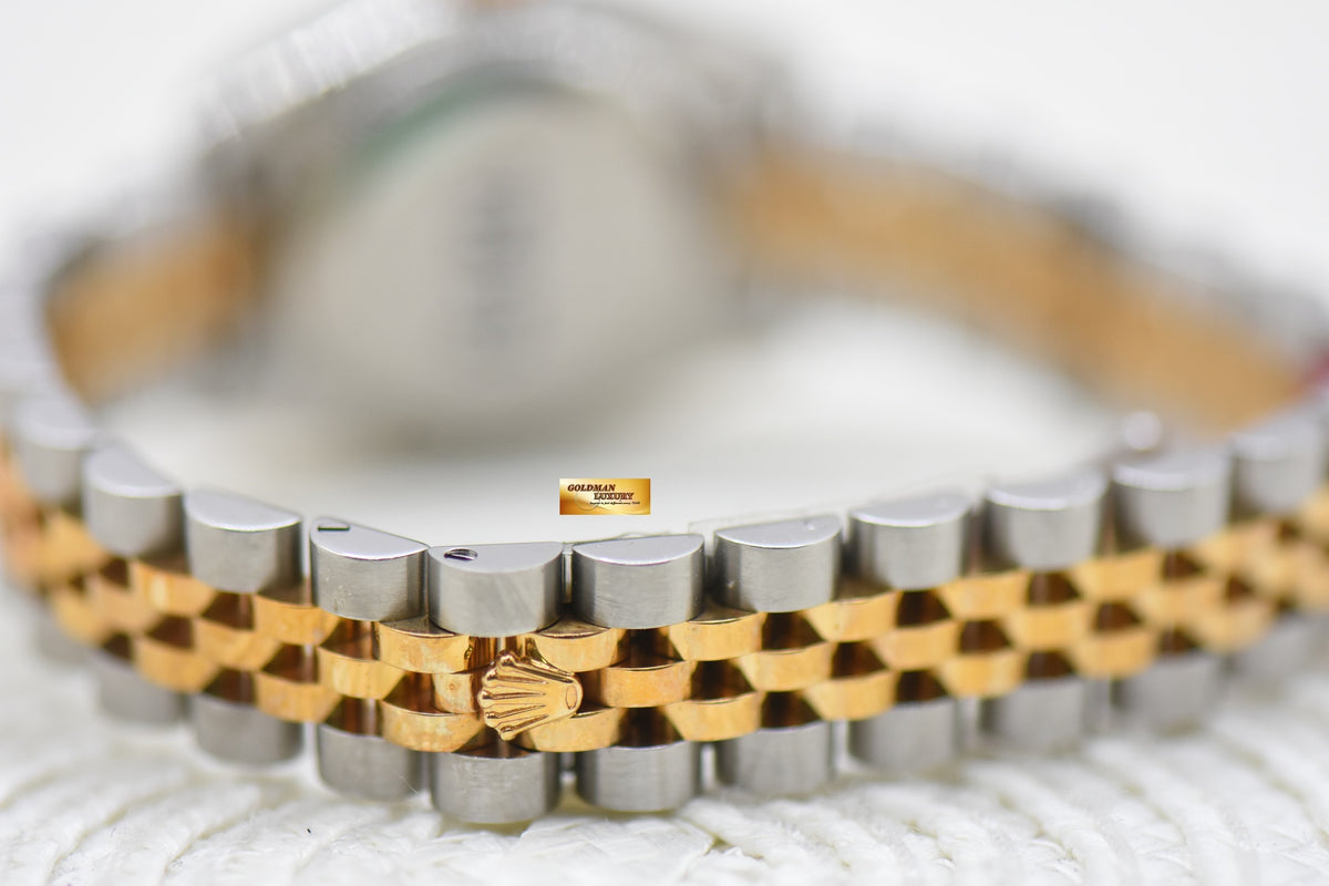 ROLEX OYSTER DATEJUST 26mm HALF GOLD IN JUBILEE BRACELET WHITE DIAL 179173 (NOS)    **With All Stickers Intact**