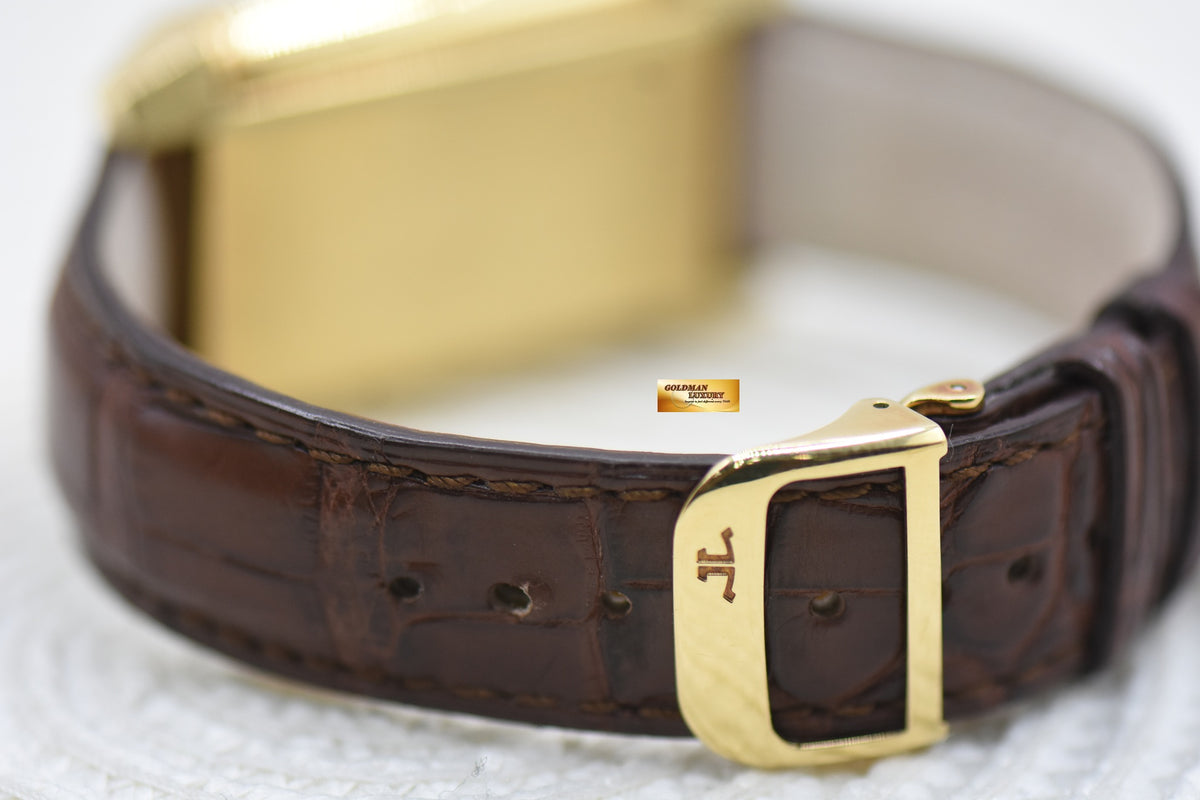 JLC REVERSO GRANDE DATE 8 DAYS POWER RESERVE 18K YELLOW GOLD MANUAL WINDING Q3001420 (MINT)