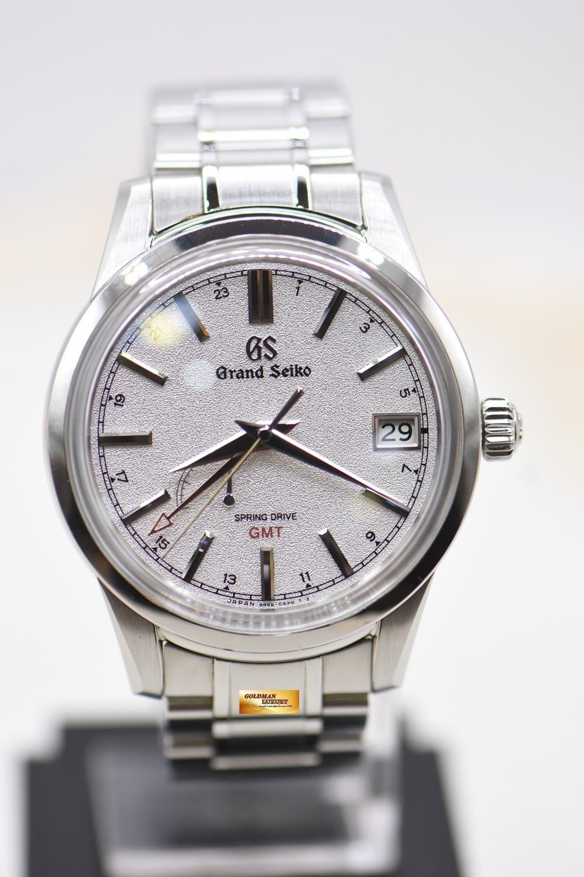 GRAND SEIKO ELEGANCE SPRING DRIVE GMT POWER RESERVE 40mm STEEL SBGE 269 (MINT)