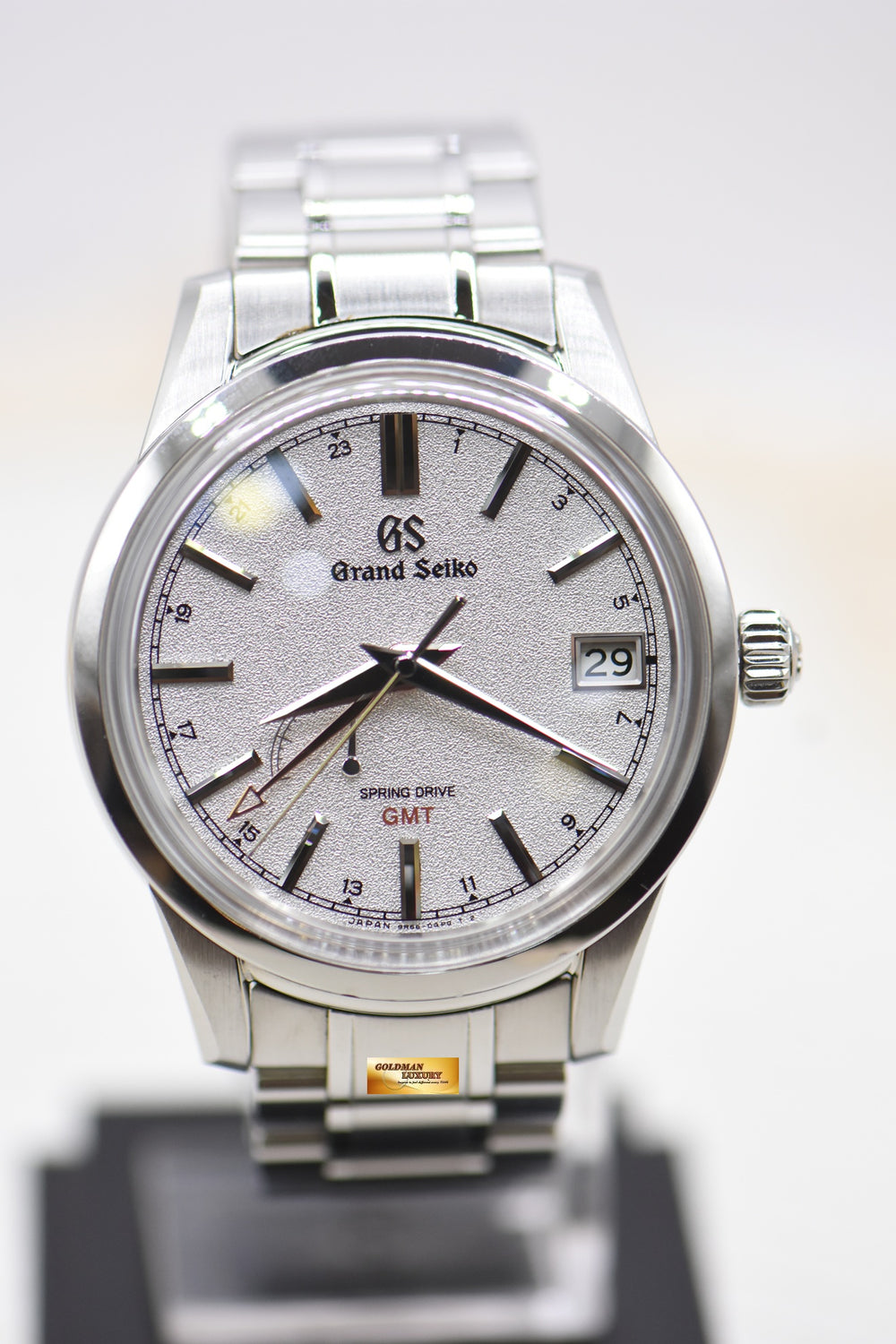 GRAND SEIKO ELEGANCE SPRING DRIVE GMT POWER RESERVE 40mm STEEL SBGE 269 (MINT)