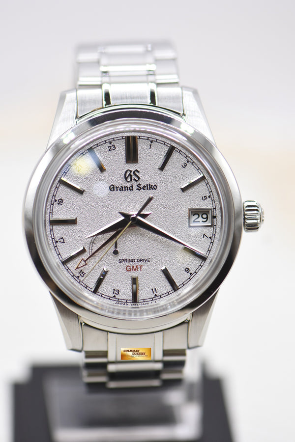 GRAND SEIKO ELEGANCE SPRING DRIVE GMT POWER RESERVE 40mm STEEL SBGE 269 (MINT)