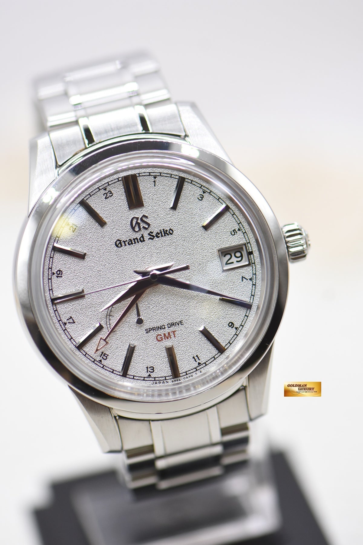 GRAND SEIKO ELEGANCE SPRING DRIVE GMT POWER RESERVE 40mm STEEL SBGE 269 (MINT)