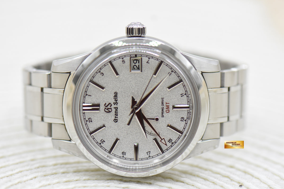 GRAND SEIKO ELEGANCE SPRING DRIVE GMT POWER RESERVE 40mm STEEL SBGE 269 (MINT)