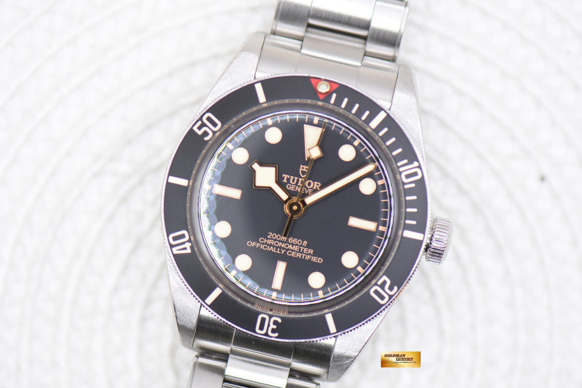 TUDOR BLACK BAY 58 BLACK DIAL STEEL IN BRACELET AUTOMATIC 79030N (MINT)